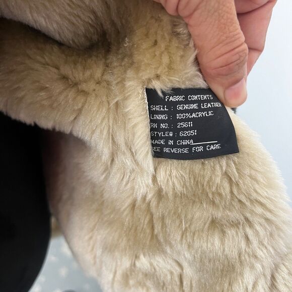 XOXO Jacket Womens/Mens Leather Brown Bomber Size Medium - Picture 9 of 13